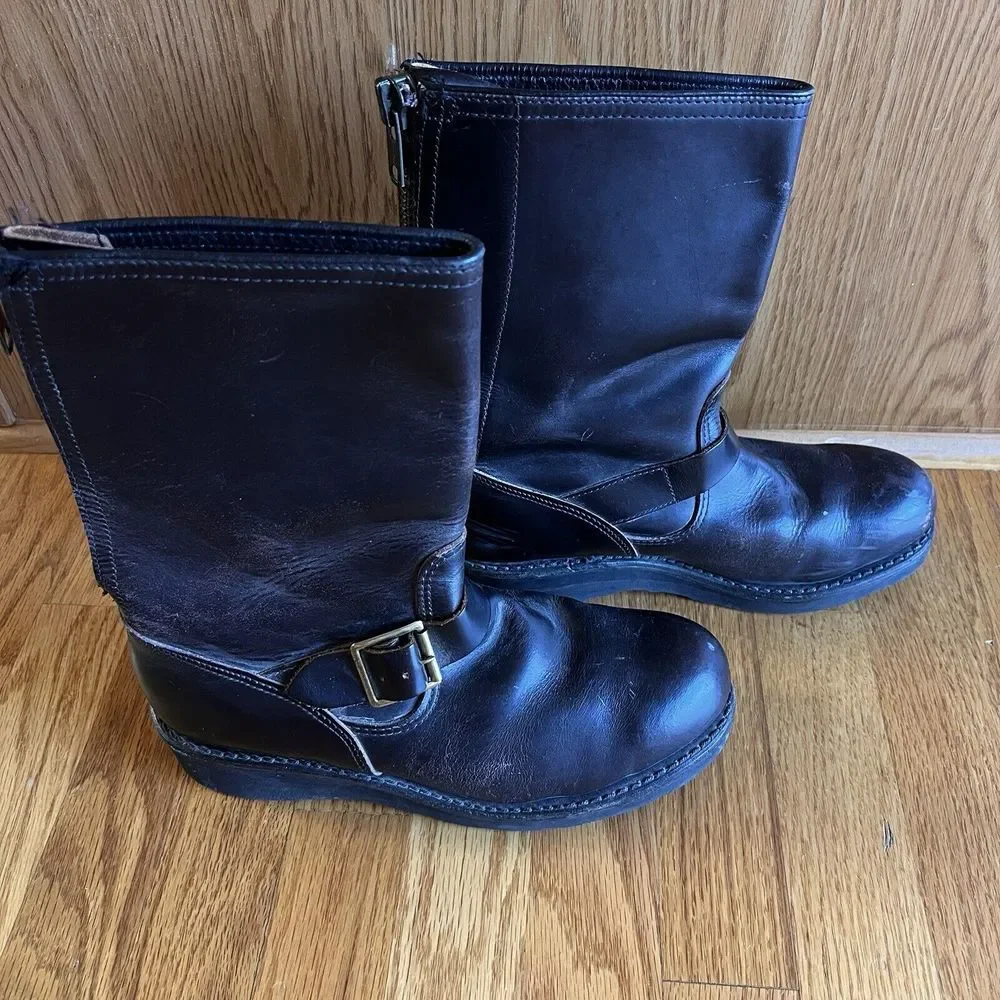 Thorogood Back Zip Waterproof Composite Safety Toe Boots Brown 7B‎ Leather